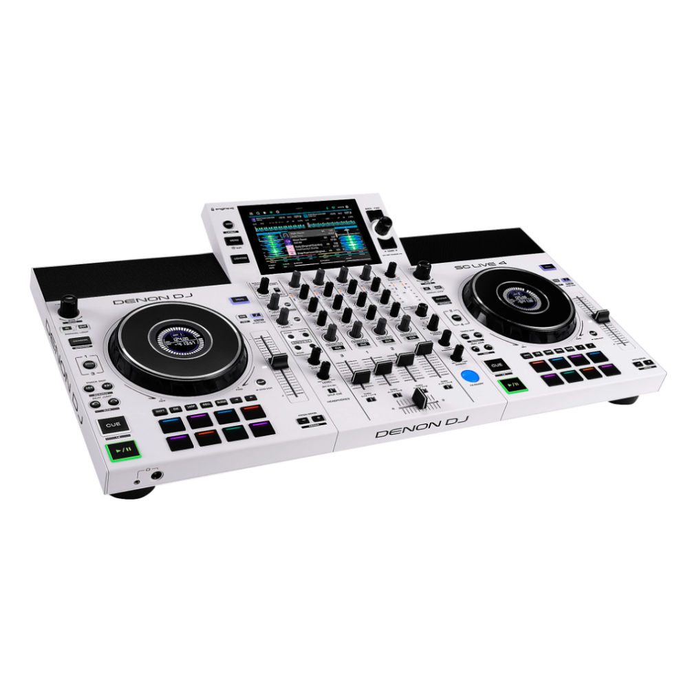 Denon DJ SC LIVE 4 - 4-Deck Standalone DJ Controller (White) @ The