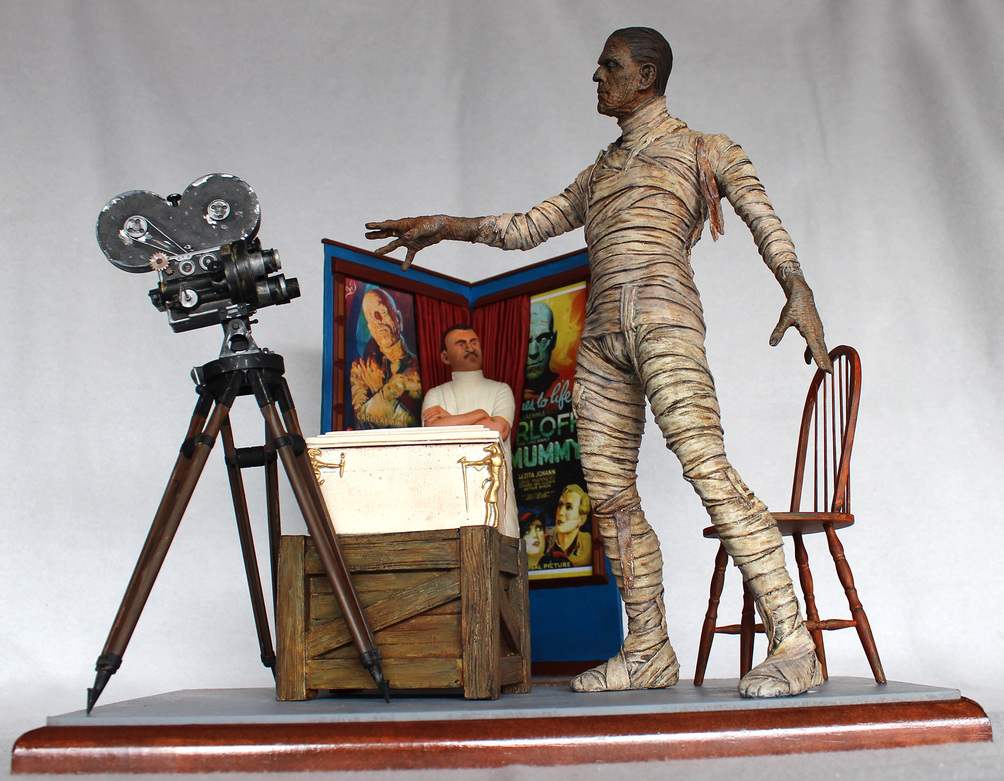 Boris Karloff and Jack Pierce, 