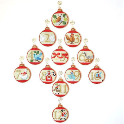 12 Days of Christmas Full Bauble Set - The Eye of the Needle