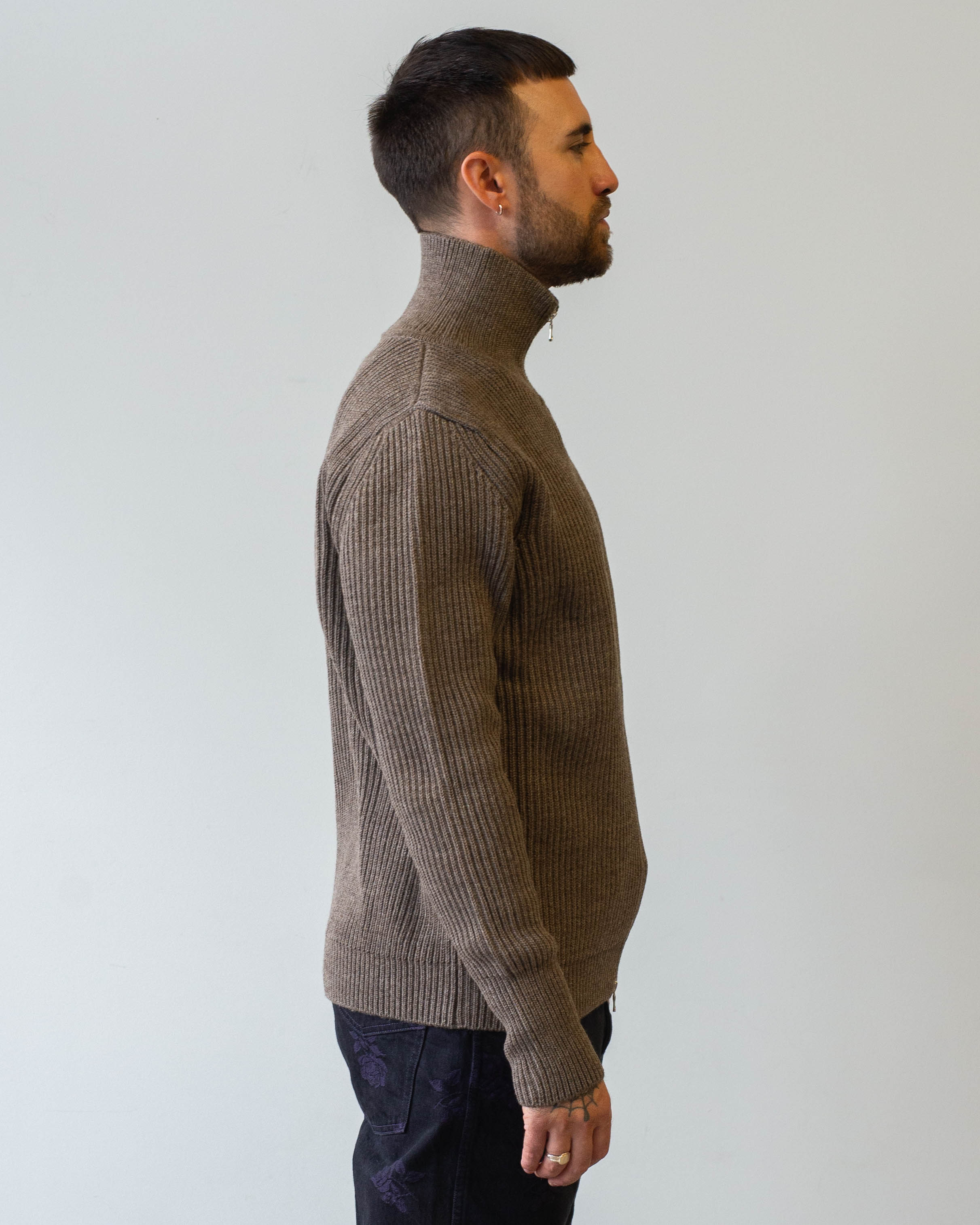 Andersen-Andersen Navy Full-Zip Natural Taupe – The Foxhole