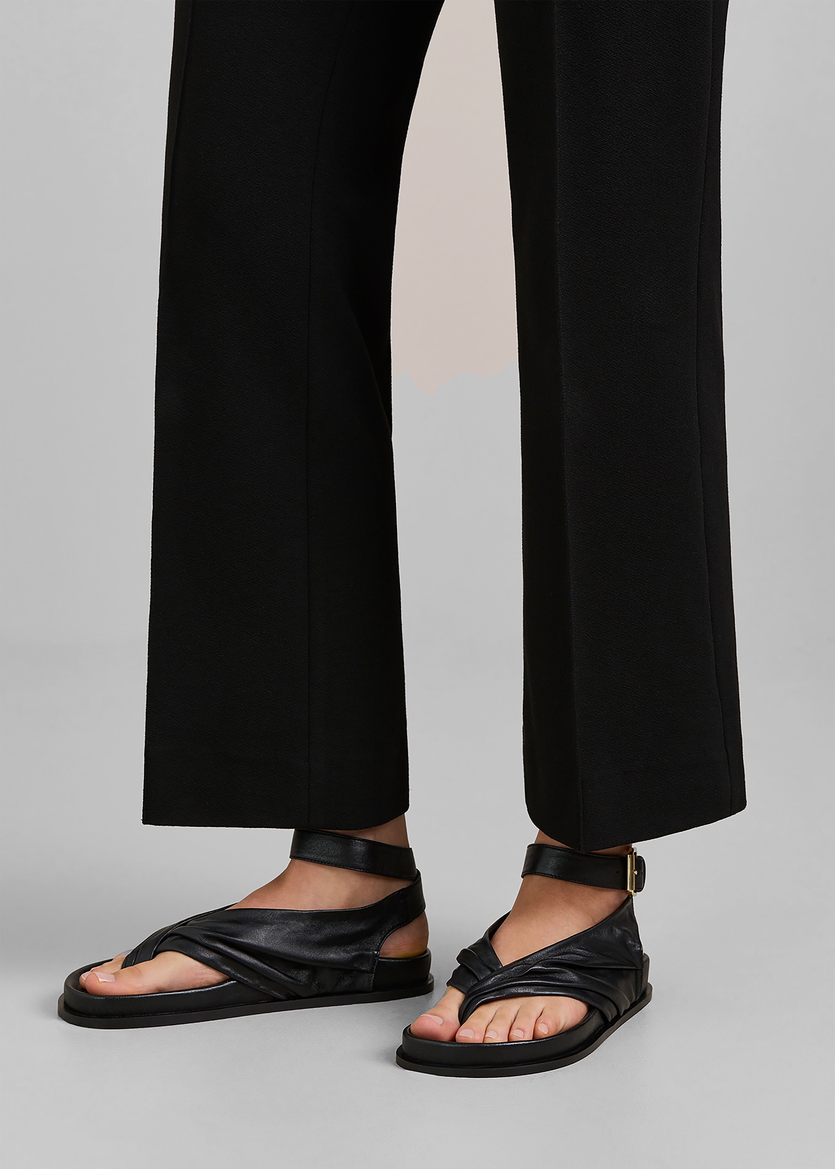 A.Emery Mantei Sandals - Black – The Frankie Shop