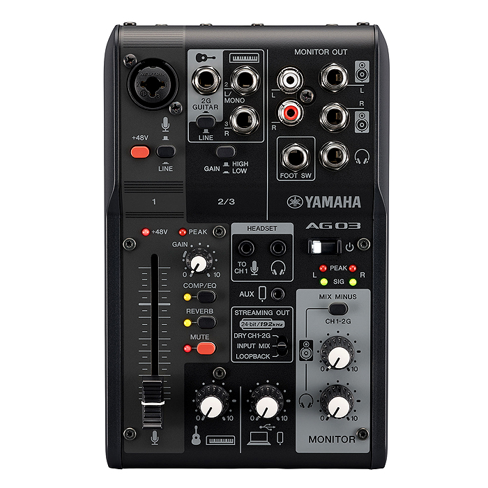 Yamaha AG03 MK2 Livestreaming Pack (Black) - The Guitar Store