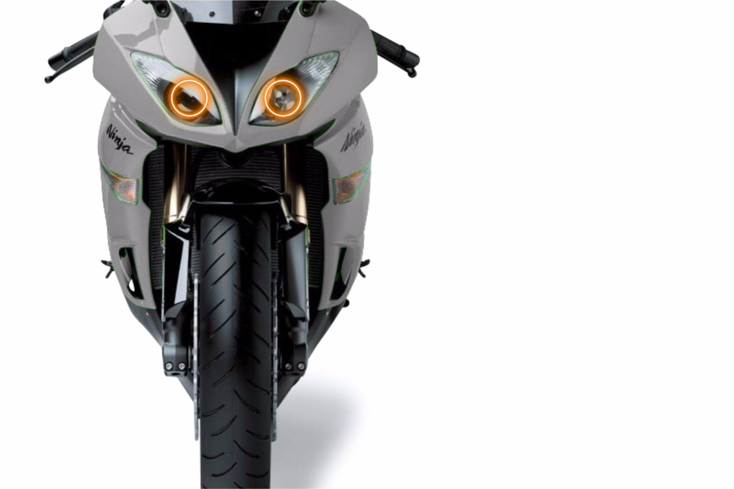 Kawasaki ZX-6R (09-12): Profile Prism Fitted Halos (RGB) - The HID