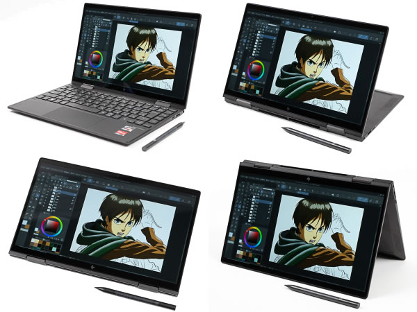 HP ENVY x360 13-ay(AMD)の実機レビュー - the比較