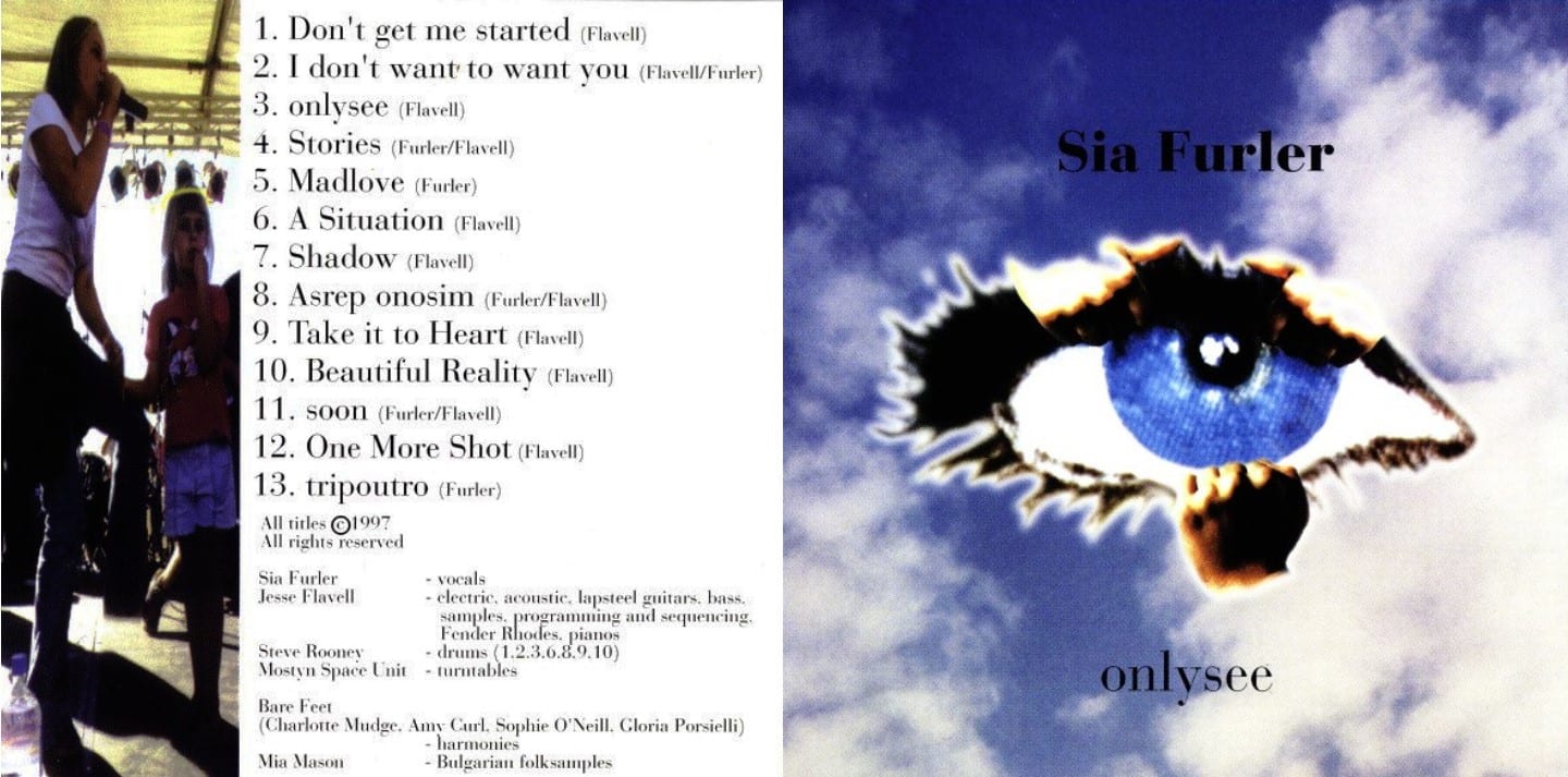Sia Furler (Sia) - Onlysee (1997) CD -