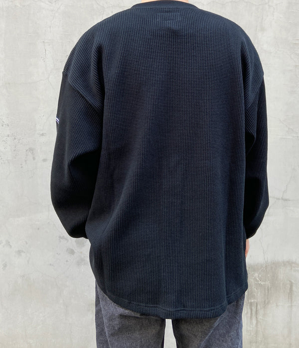 DESCENDANT/GAUFRE WAFFLE LS (BLACK)