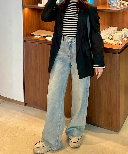 ラインエフェクトストレートデニム | THEODORIC.dy公式通販 | セオ