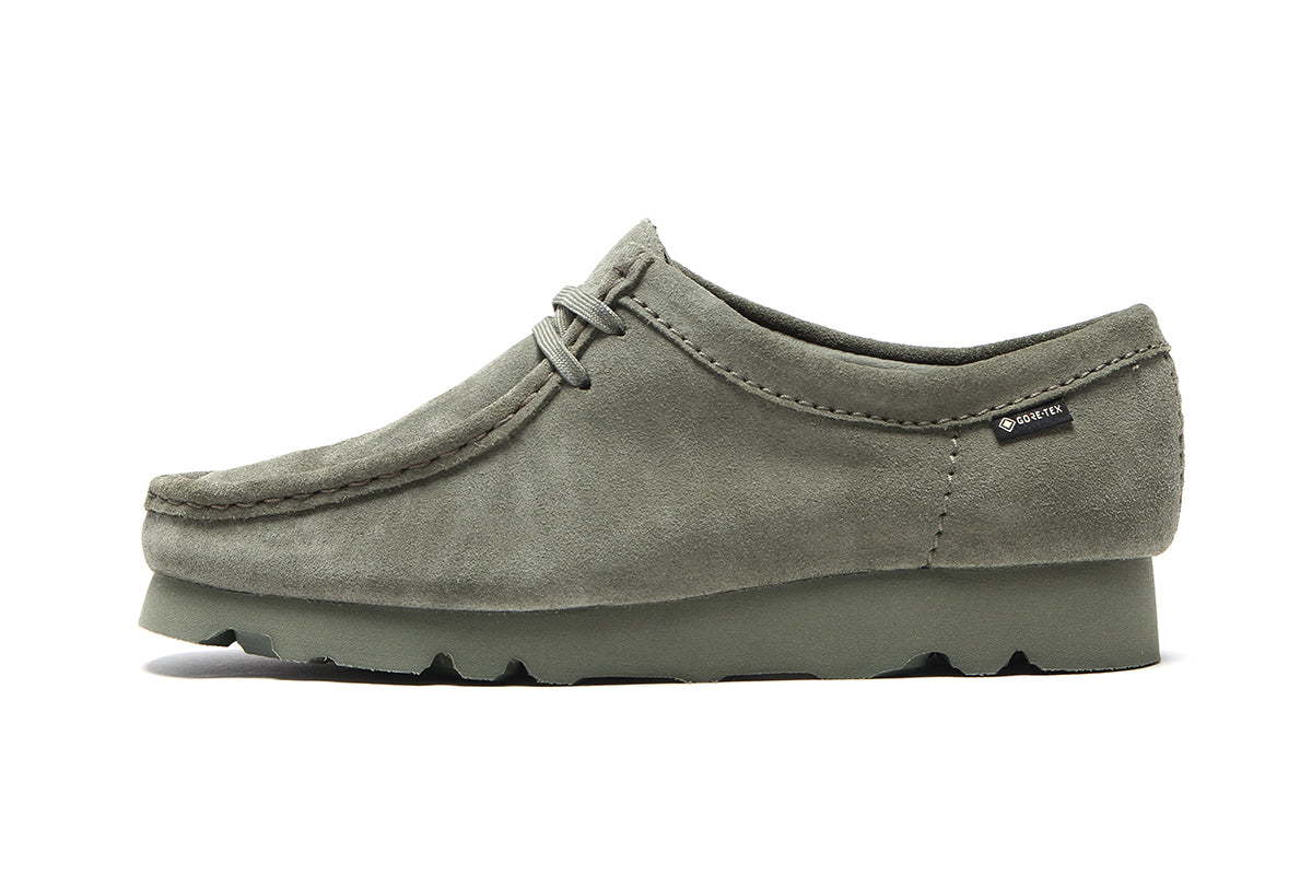 Women's Wallabee GTX Khaki/Green Suede – Premier