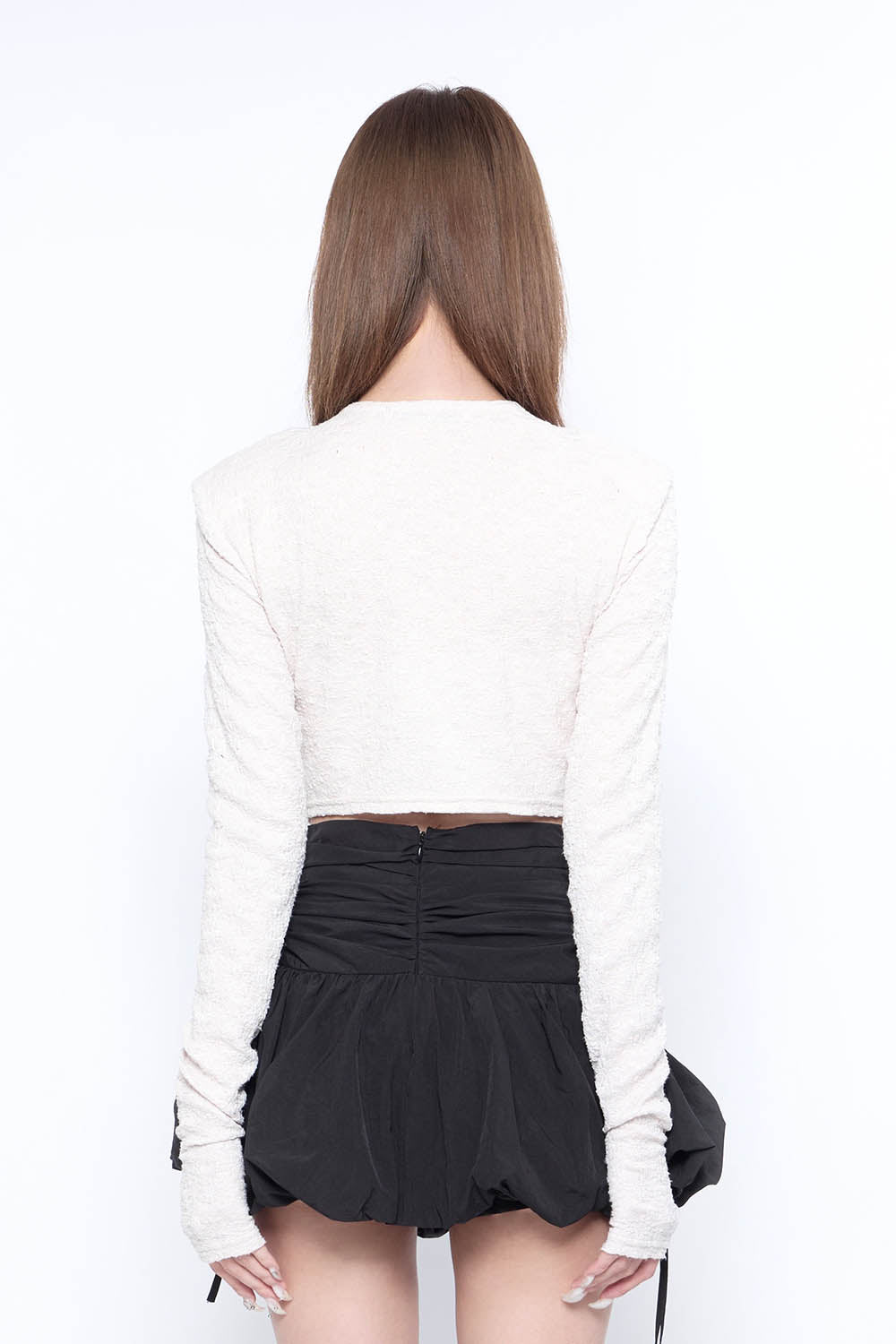 THEREDTHREAD】S lace up cardigan