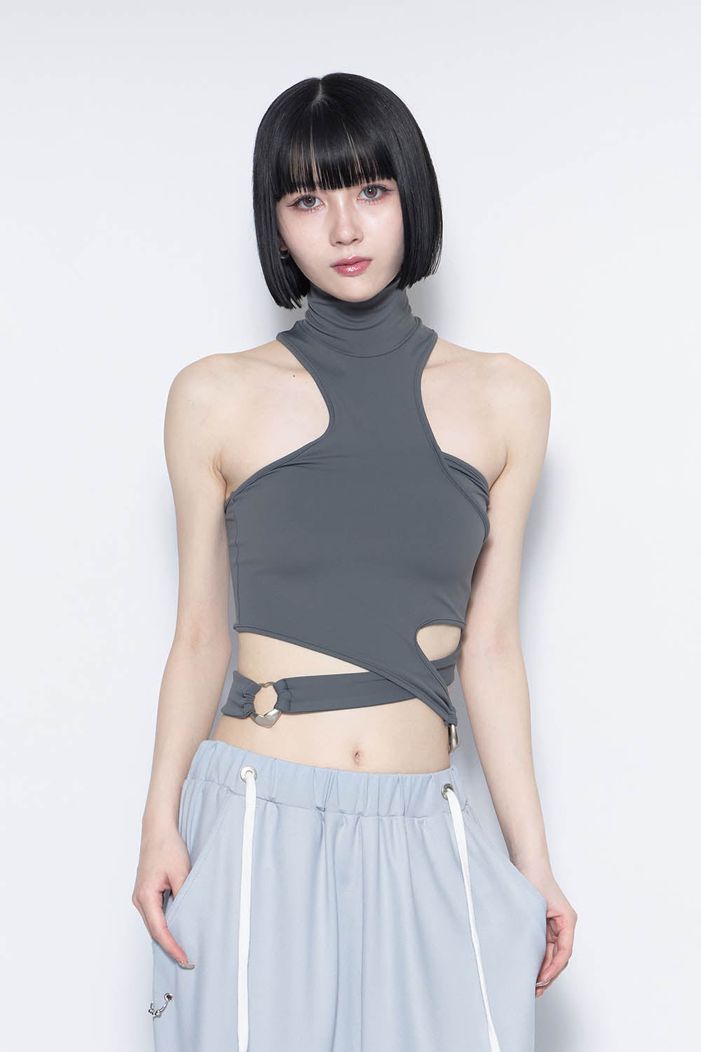 THEREDTHREAD / ザレッドスレッド】S ring curve tops