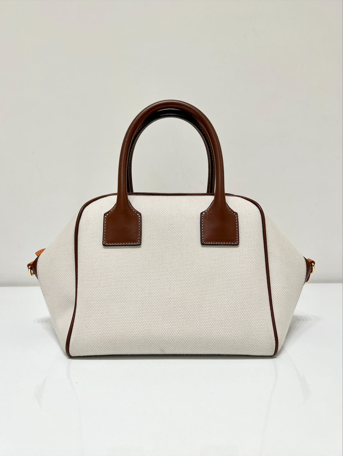 Women :: Burberry Small Logo-Print Cube Bag - The Real Luxury
