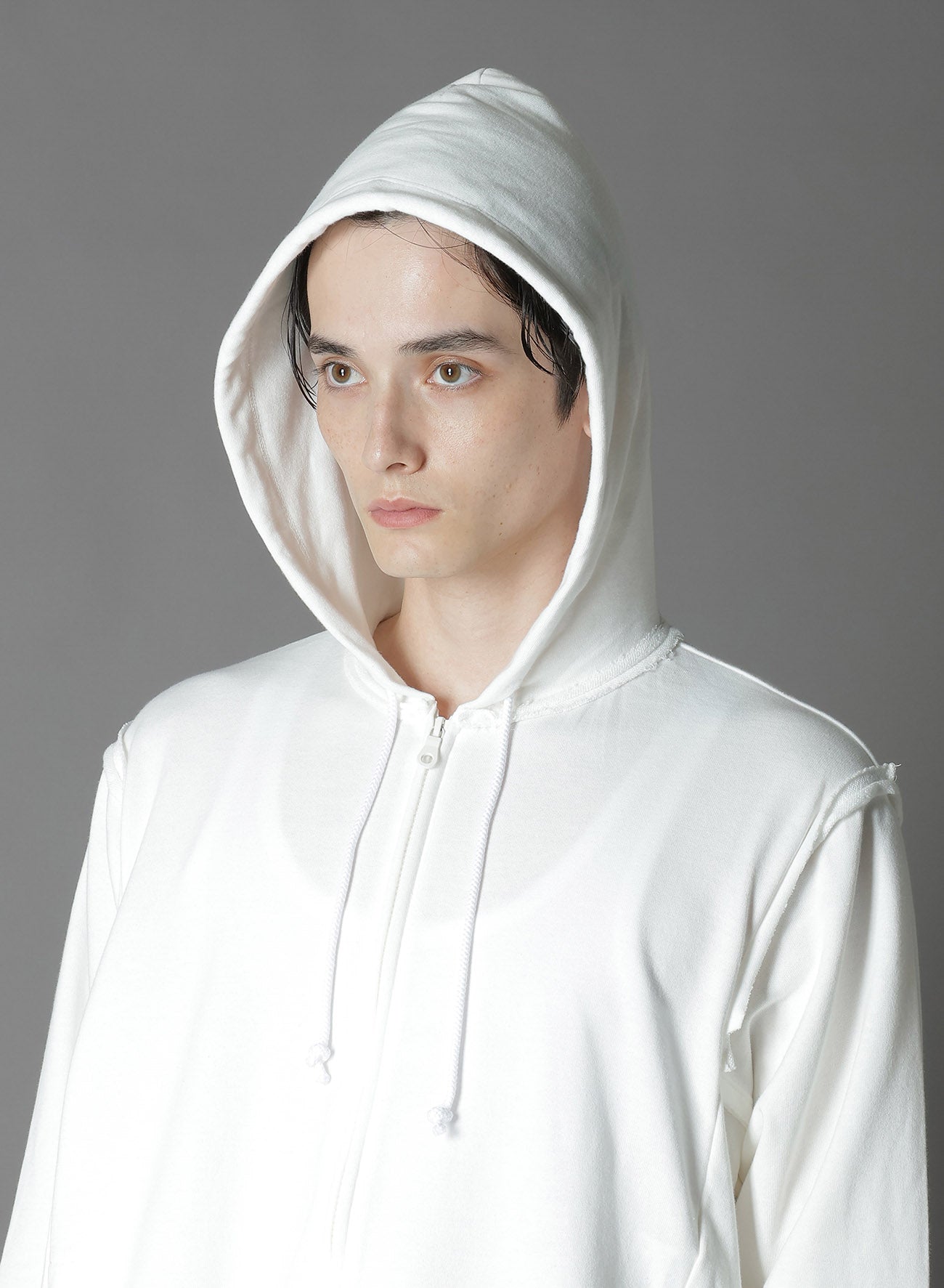 MINI PILE LINING CUT-OUT SIDE FLAP HOODIE – THE SHOP YOHJI YAMAMOTO