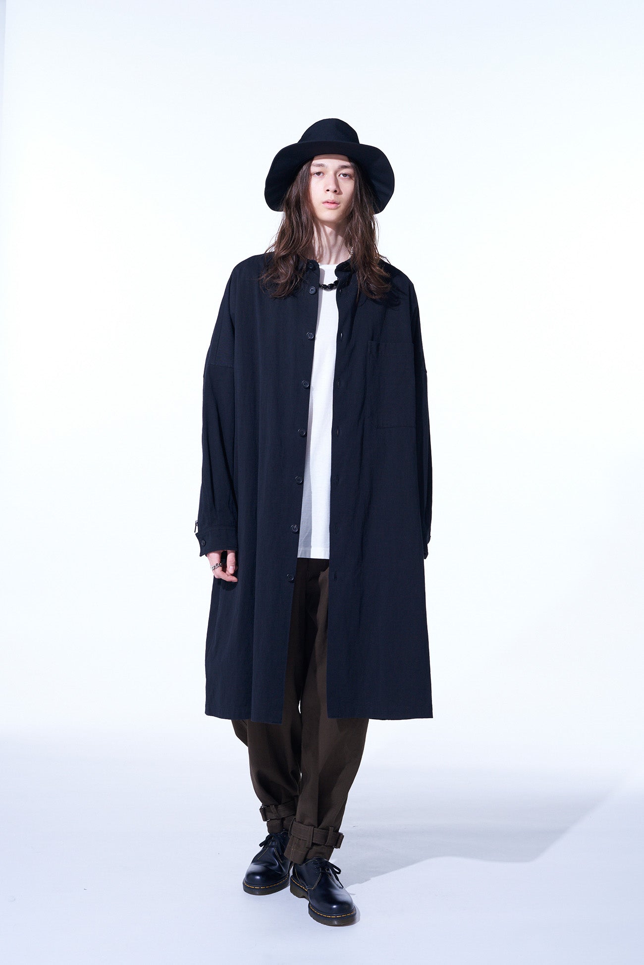 COTTON/HEMP TWILL BACK YOKE ZIP COAT – THE SHOP YOHJI YAMAMOTO