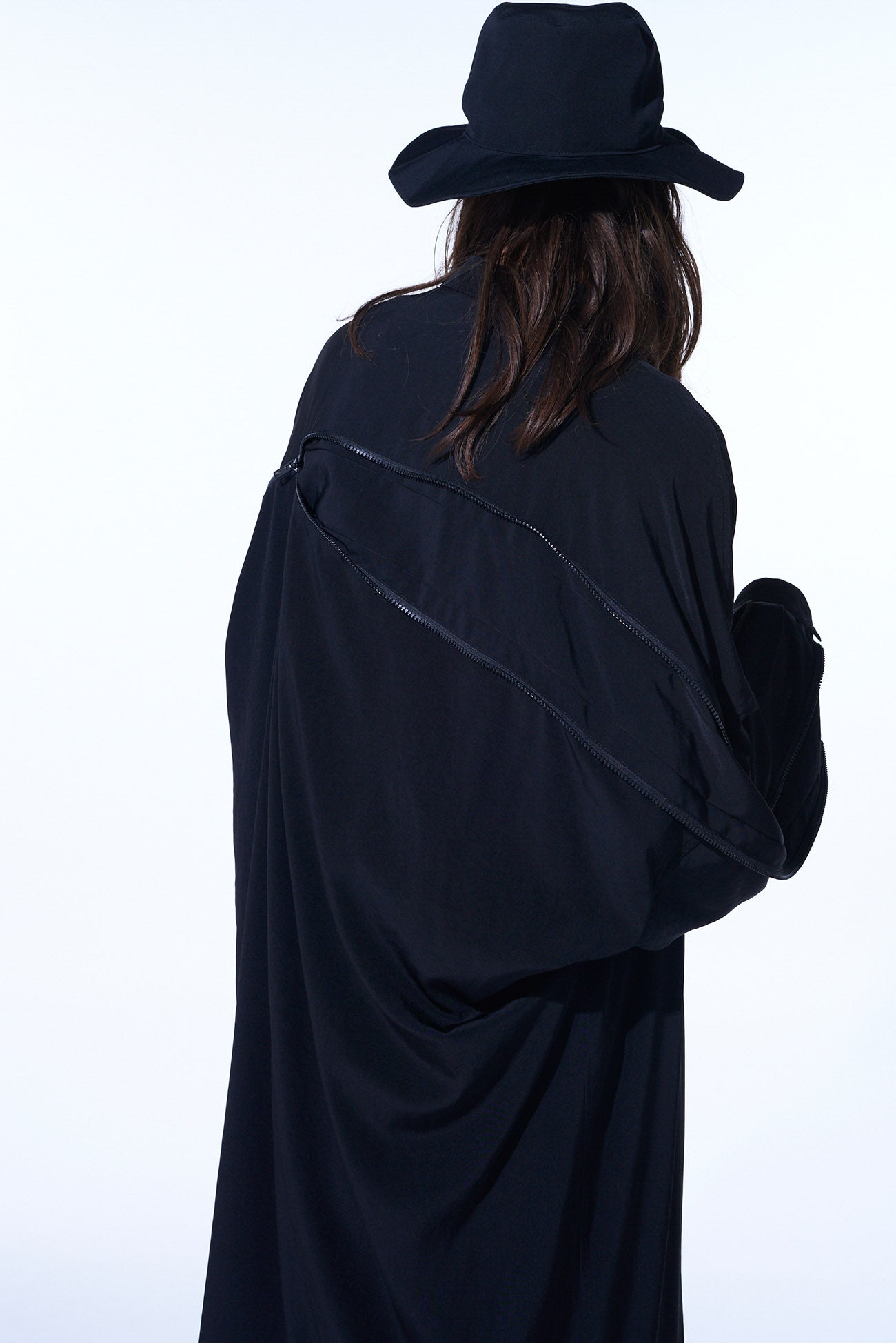 CREPE DE CHINE BACK YOKE ZIP COAT – THE SHOP YOHJI YAMAMOTO
