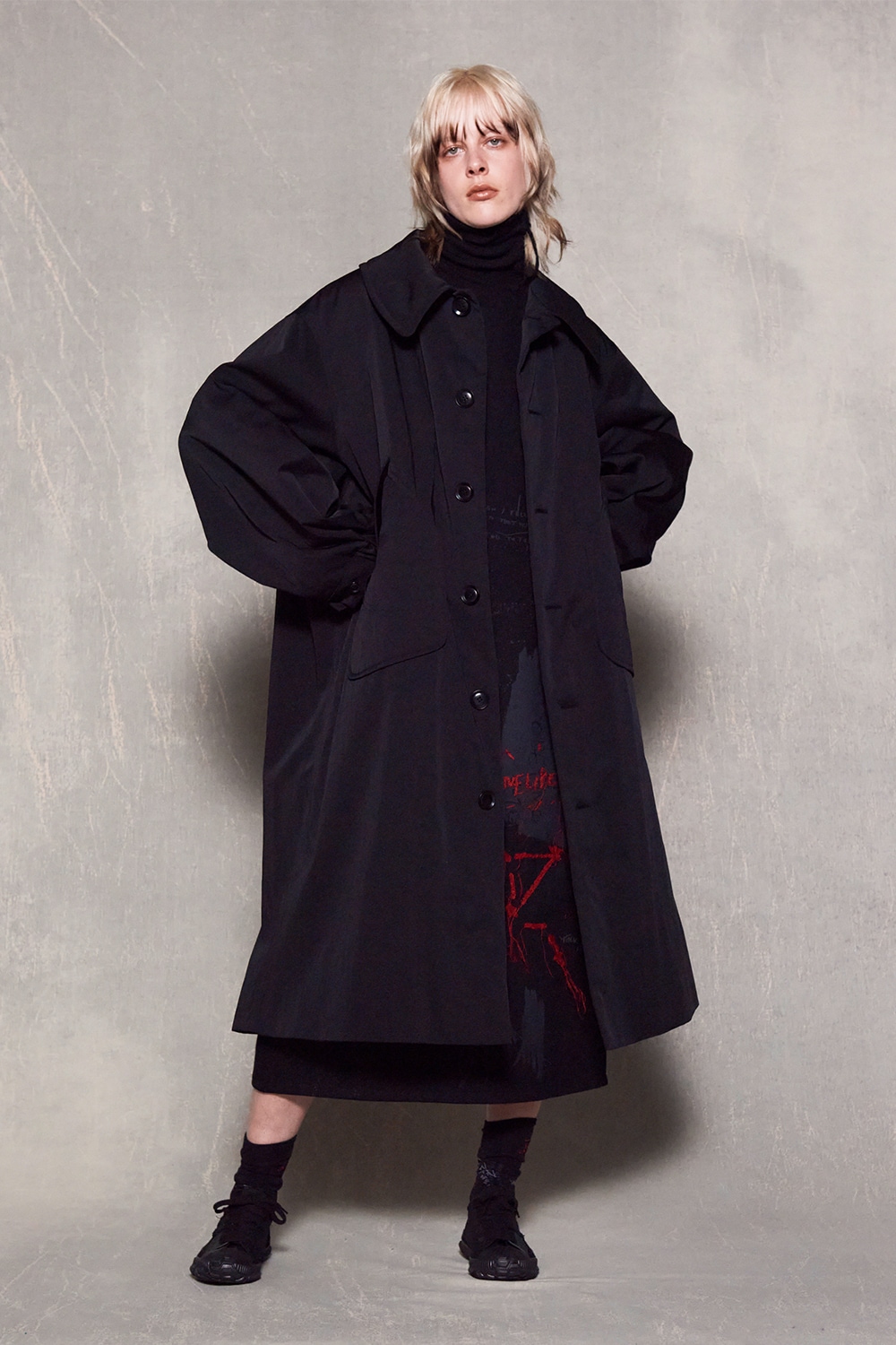 NY/ CHINO CLOTH BIG POCKET COAT(XS Black): Soldes｜THE SHOP YOHJI