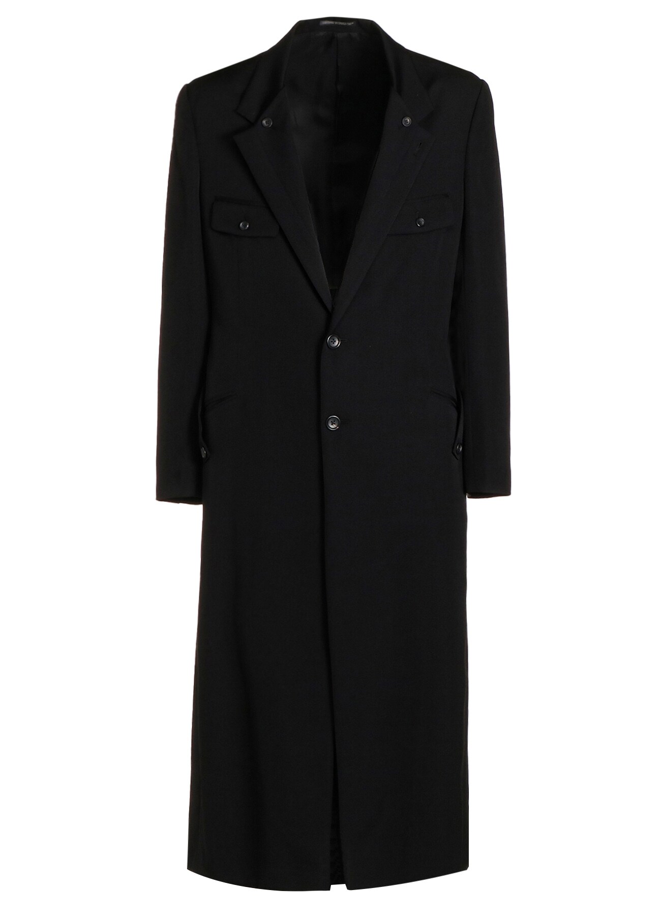 WOOL GABARDINE COLLAR BUTTON JACKET(S Black): Soldes｜THE SHOP