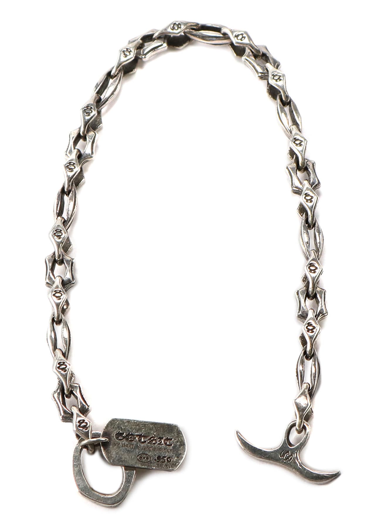 SILVER 950 GOTHIC CHAIN BRACELET(FREE SIZE Silver): GOTHIC YOHJI