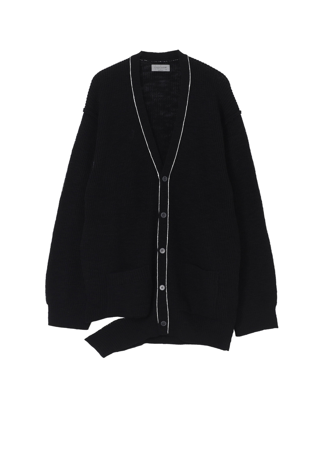 HALF CARDIGAN SLIT DETAIL V NECK CARDIGAN(FREE SIZE Black): Soldes