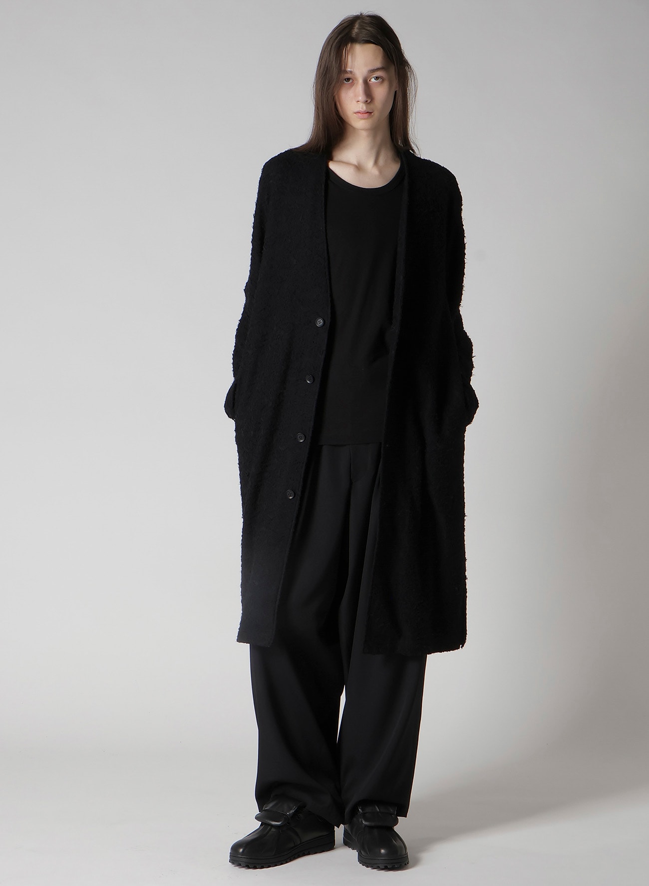 1/60 DOUBLE JACQUARD LONG CARDIGAN(FREE SIZE Black): Soldes｜THE