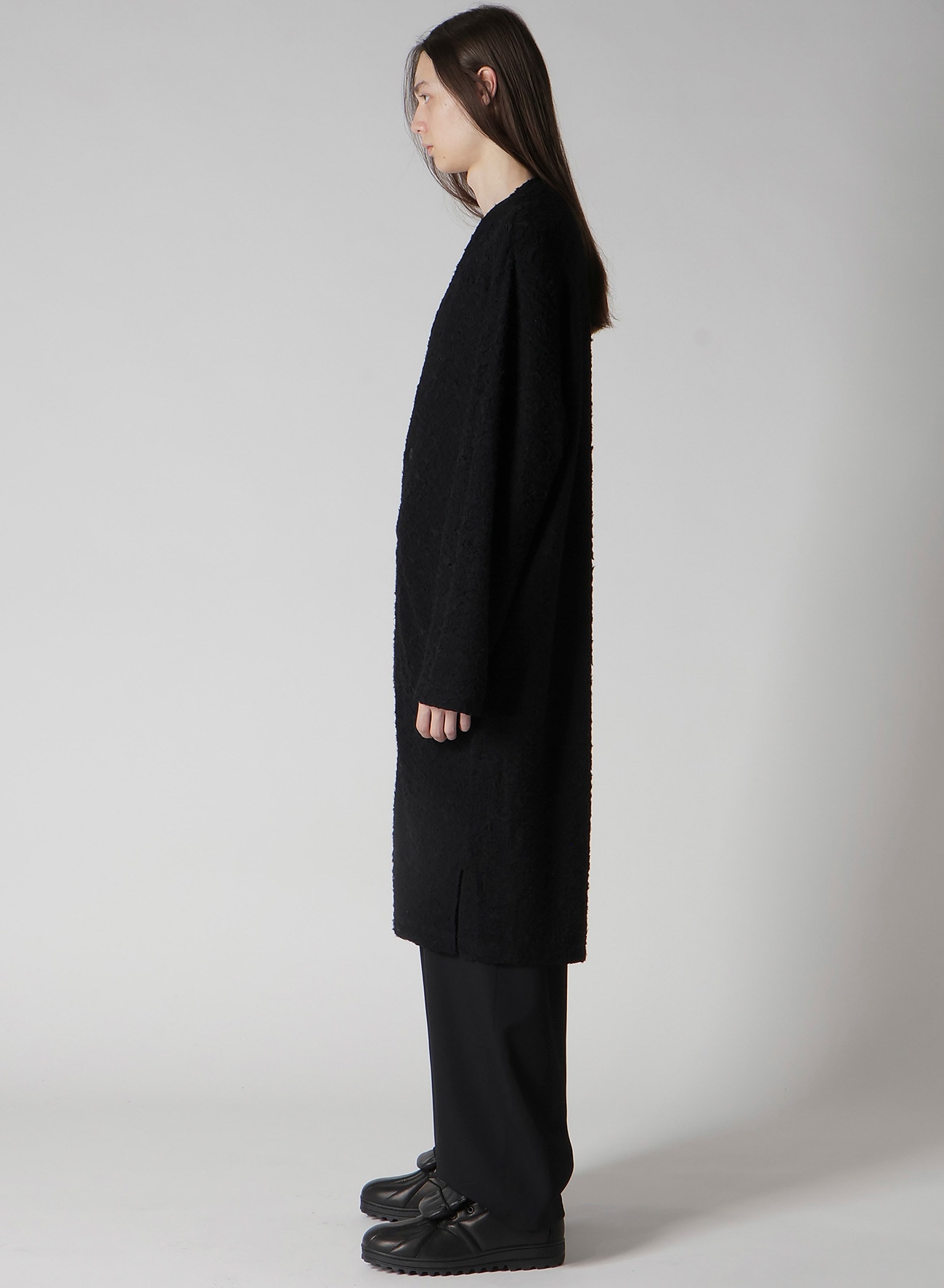 1/60 DOUBLE JACQUARD LONG CARDIGAN(FREE SIZE Black): Soldes｜THE