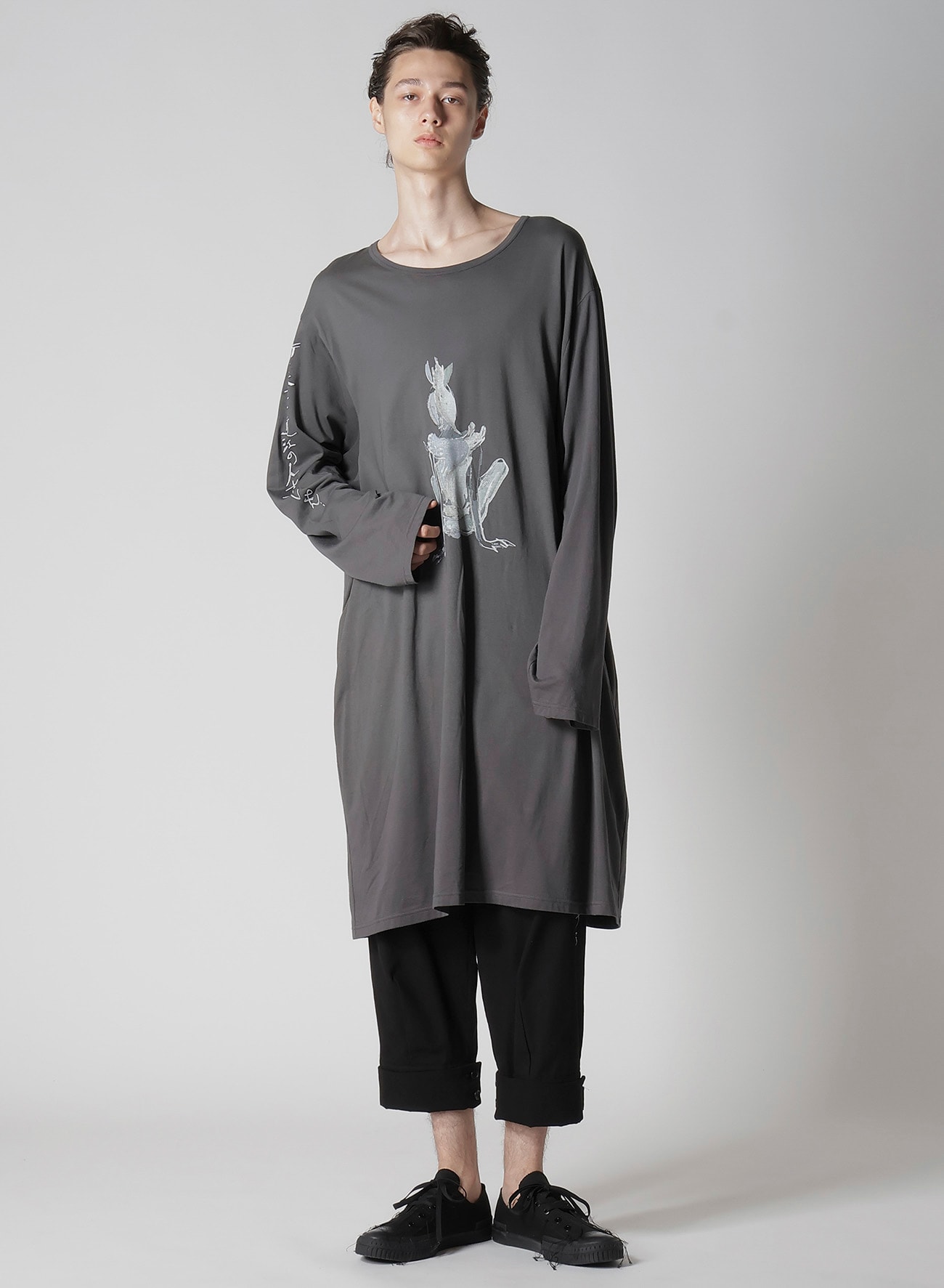 C/MO JERSEY BIG LONG SLEEVE(FREE SIZE Grey): Vintage｜THE SHOP