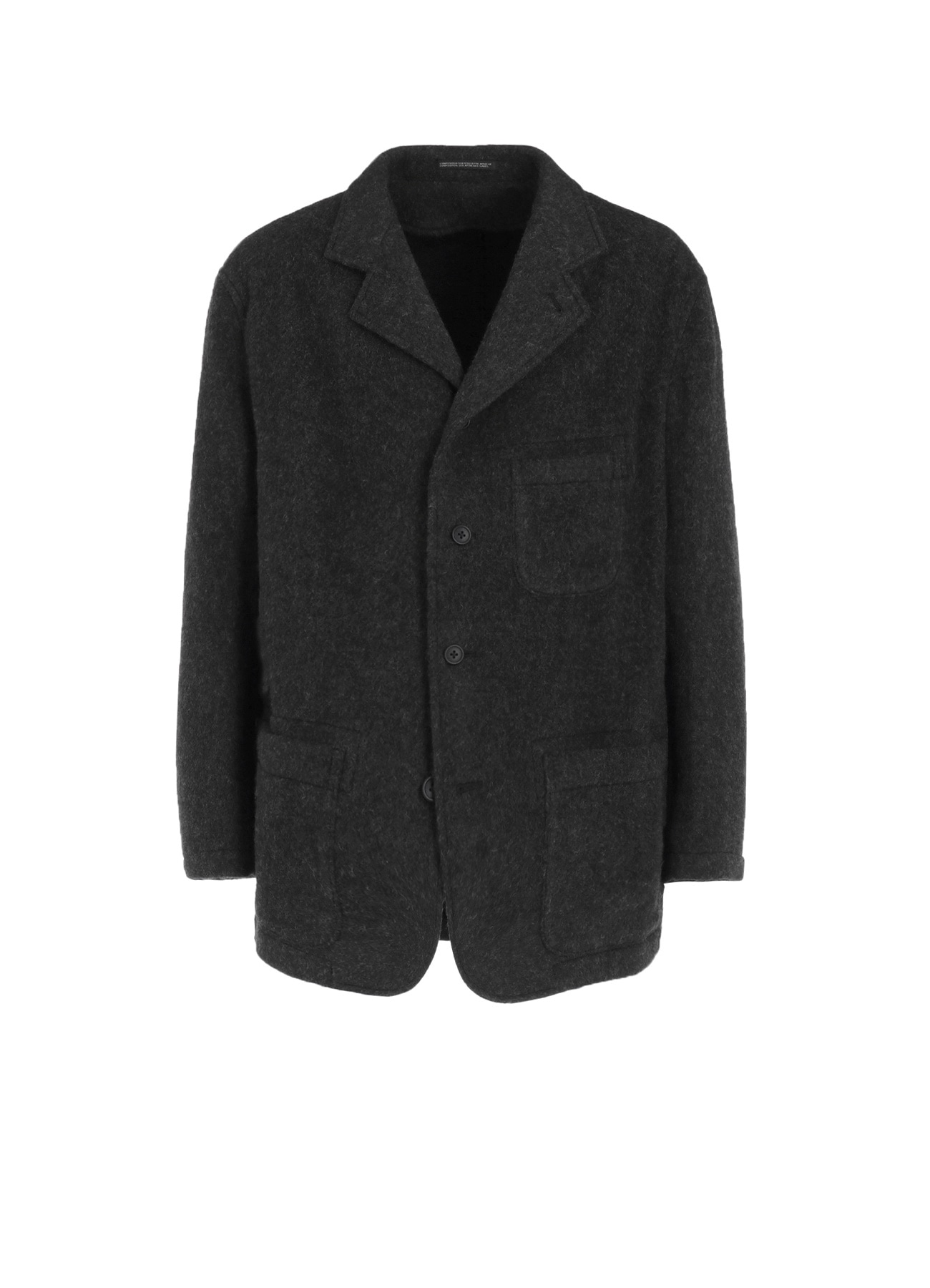 Y's for men × MASSES】WOOL HERRINGBONE JACKET(S Black): Y's for