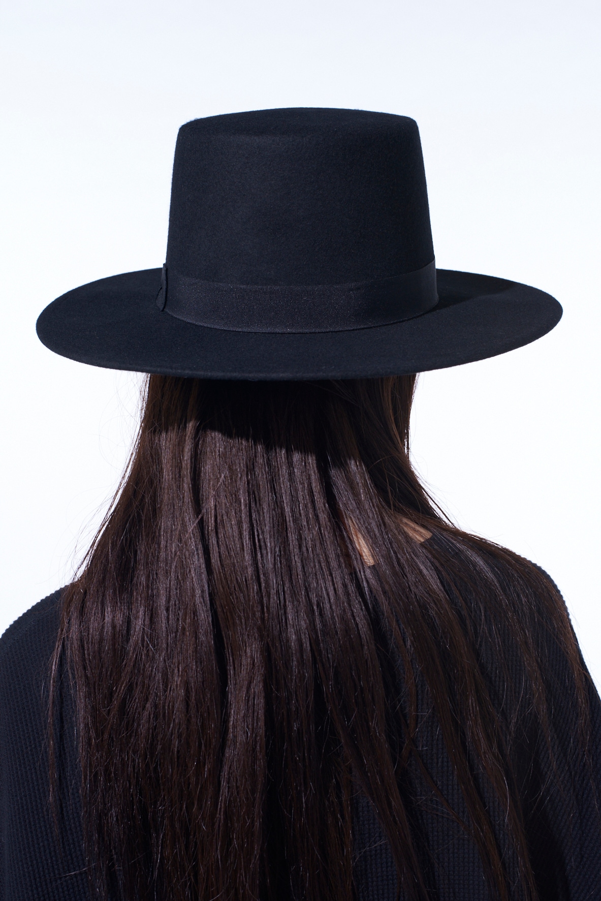 WOOL FELT WIDE BRIM HAT(FREE SIZE Black): S'YTE｜THE SHOP YOHJI