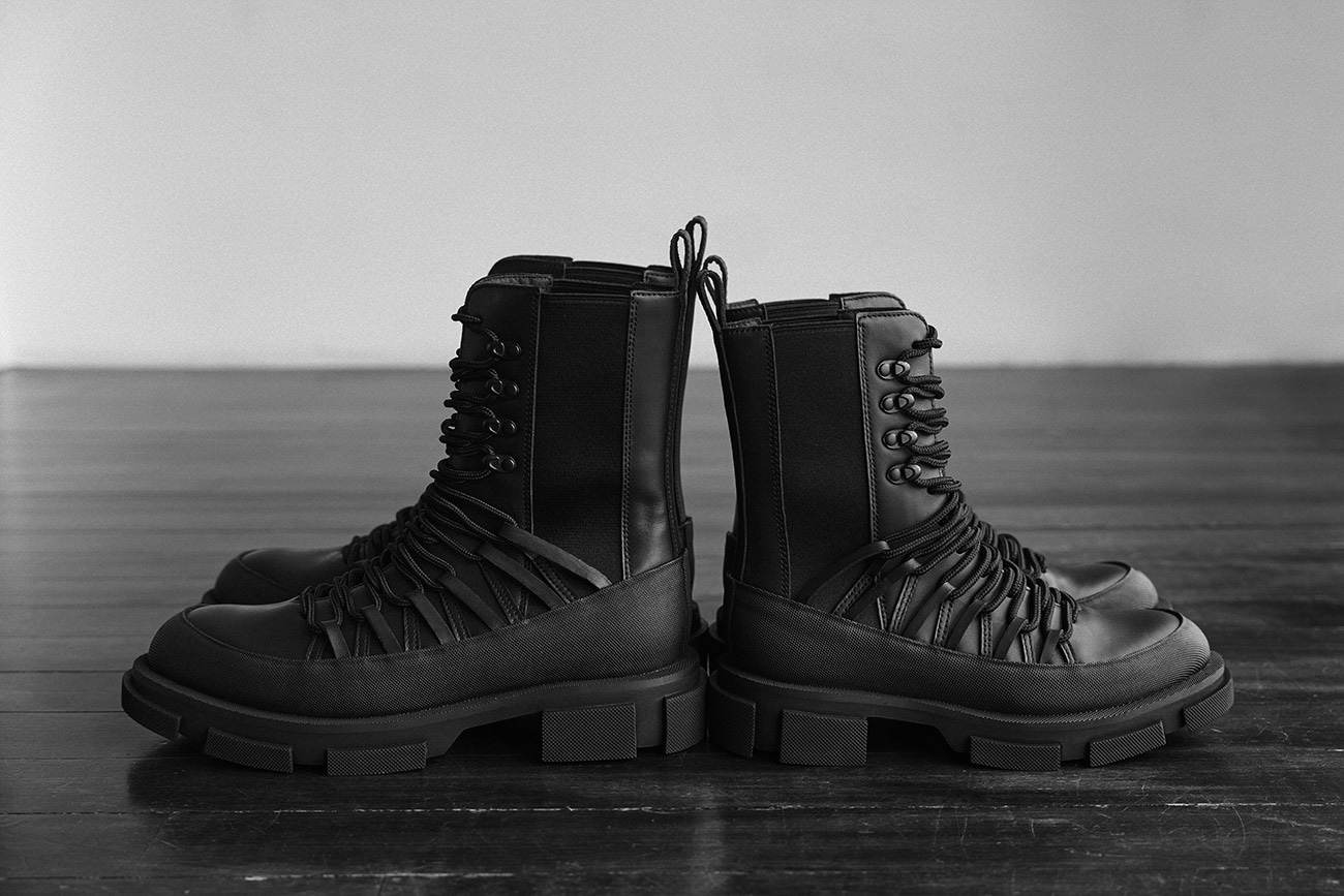 Y's x both]Lace-up boots(23 Black): Soldes｜THE SHOP YOHJI YAMAMOTO
