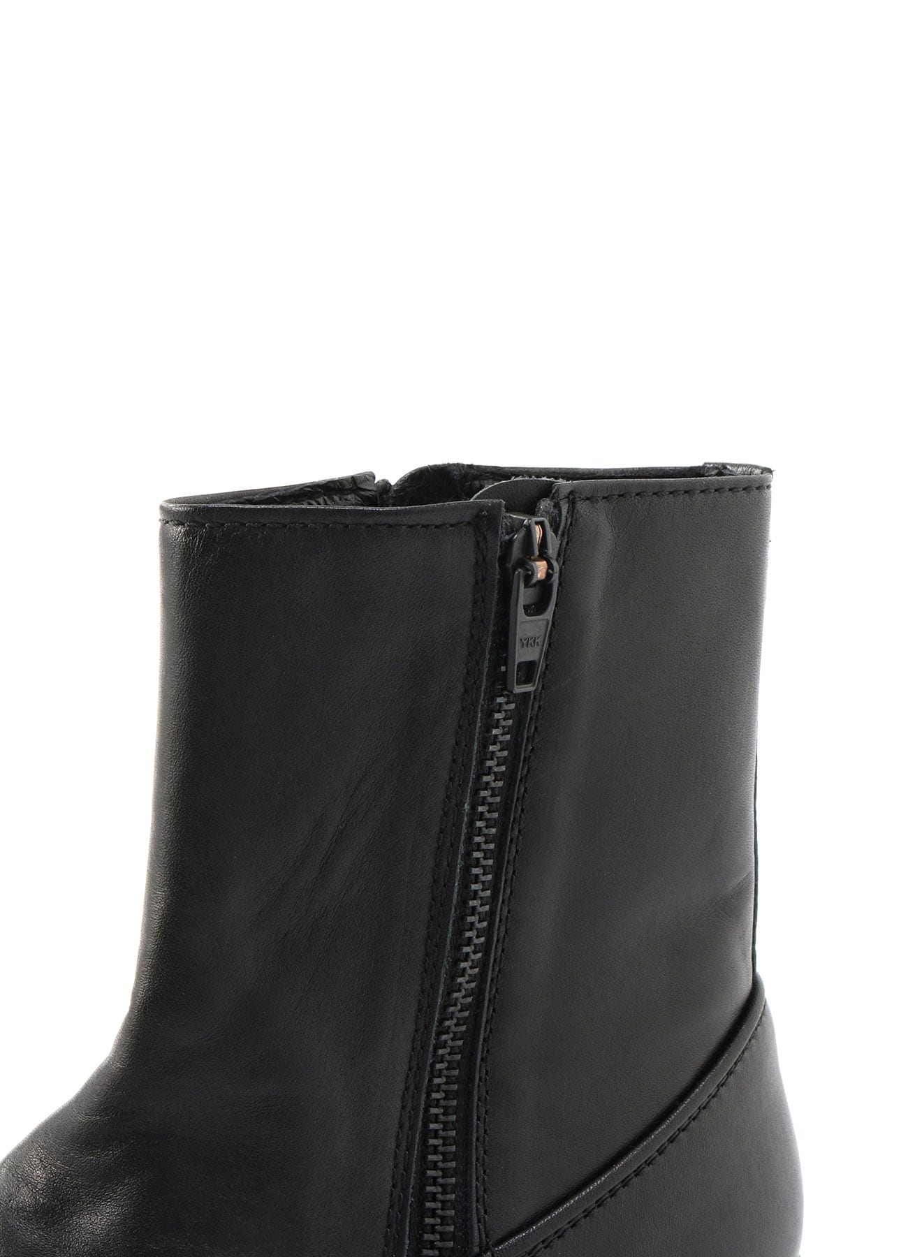 SOOMTH LEATHER PLATFORM ZIP UP BOOTS(22.5 Black): Y's｜THE SHOP