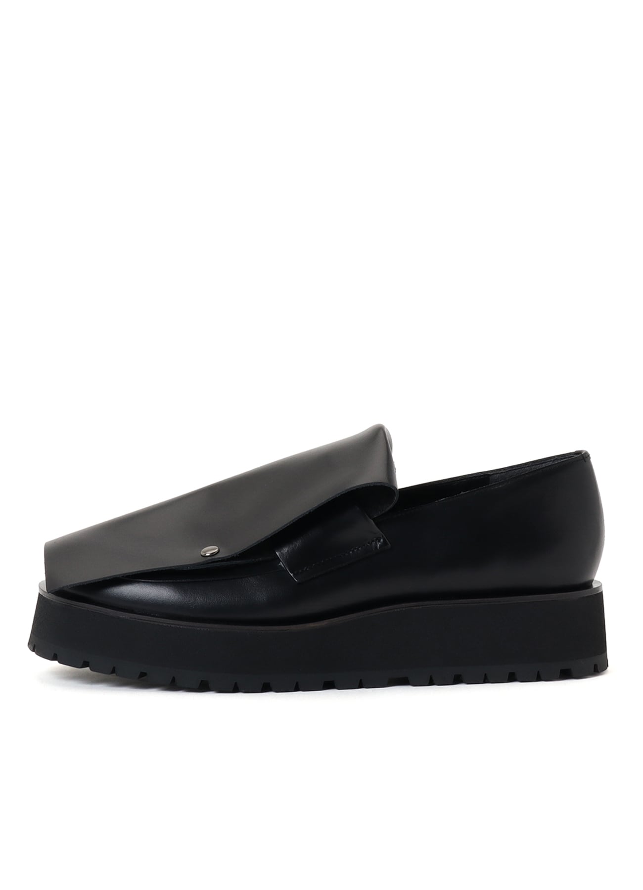 SEMI GLOSS LEATHER 2 WAY LOAFERS(23 Black): Y's｜THE SHOP YOHJI