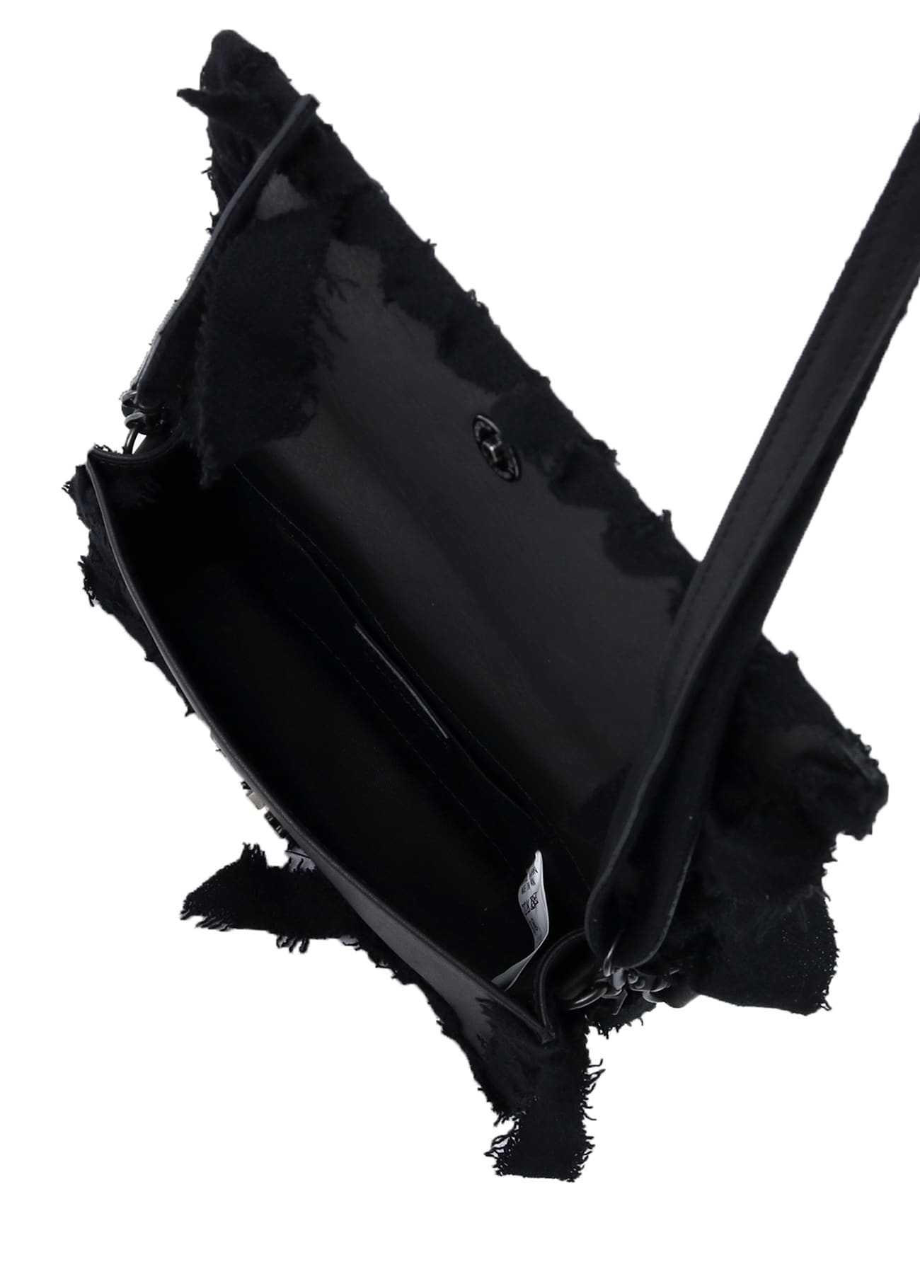 BRAIDED STRING LEATHER SHOULDER BAG(FREE SIZE Black): Soldes｜THE