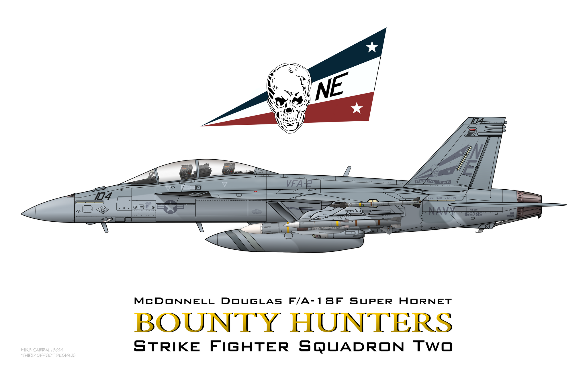 VFA-2 - Bounty Hunters - F/A-18F – Third Offset Designs