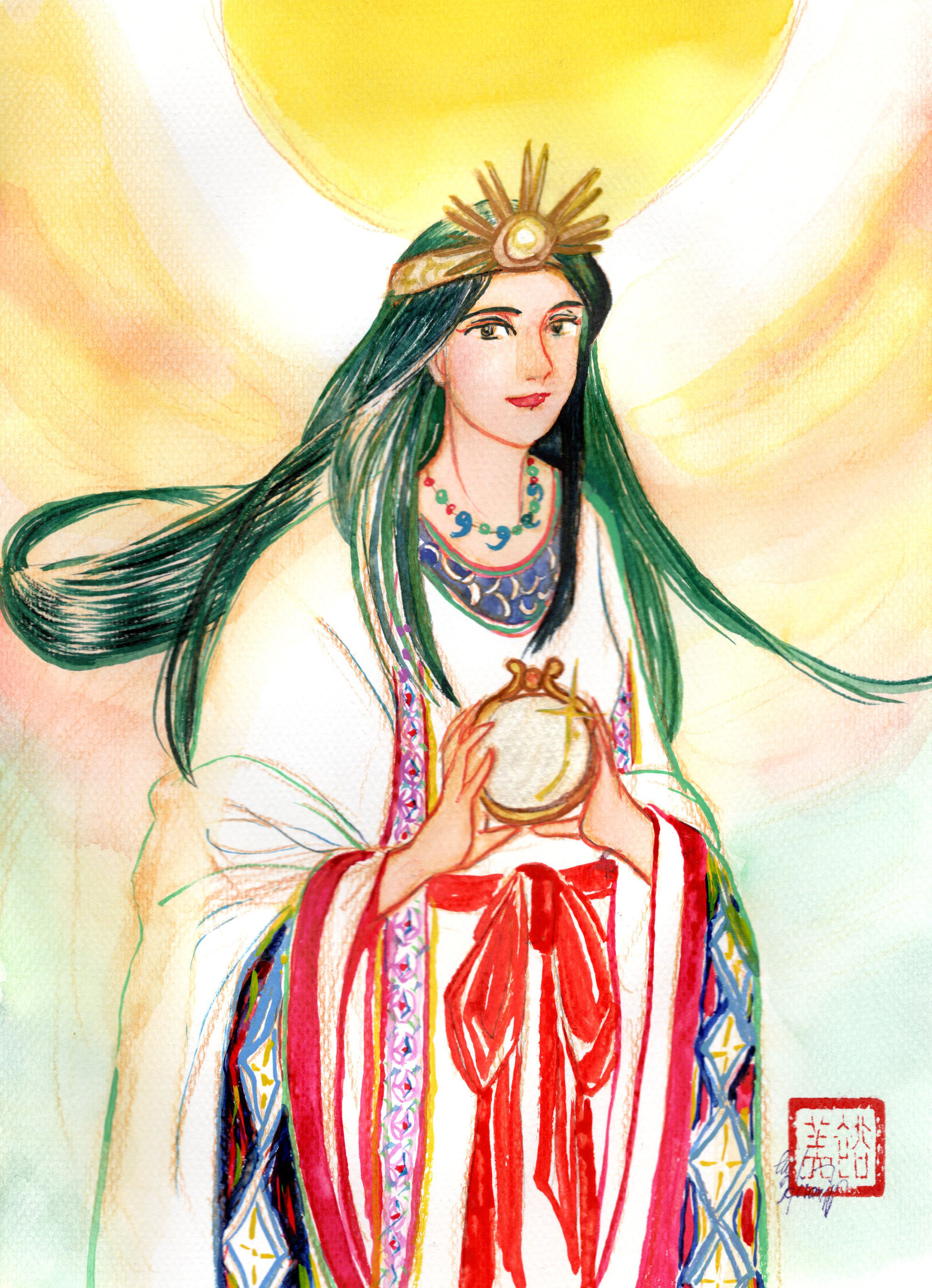 天照大神 | 渡邉裕美 ｜インテリア絵画 アートの専門通販