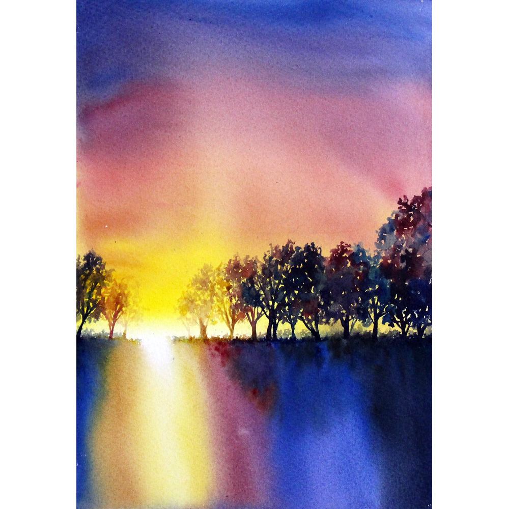 夕映え | Yukari.Tanemura ｜インテリア絵画 アートの専門通販