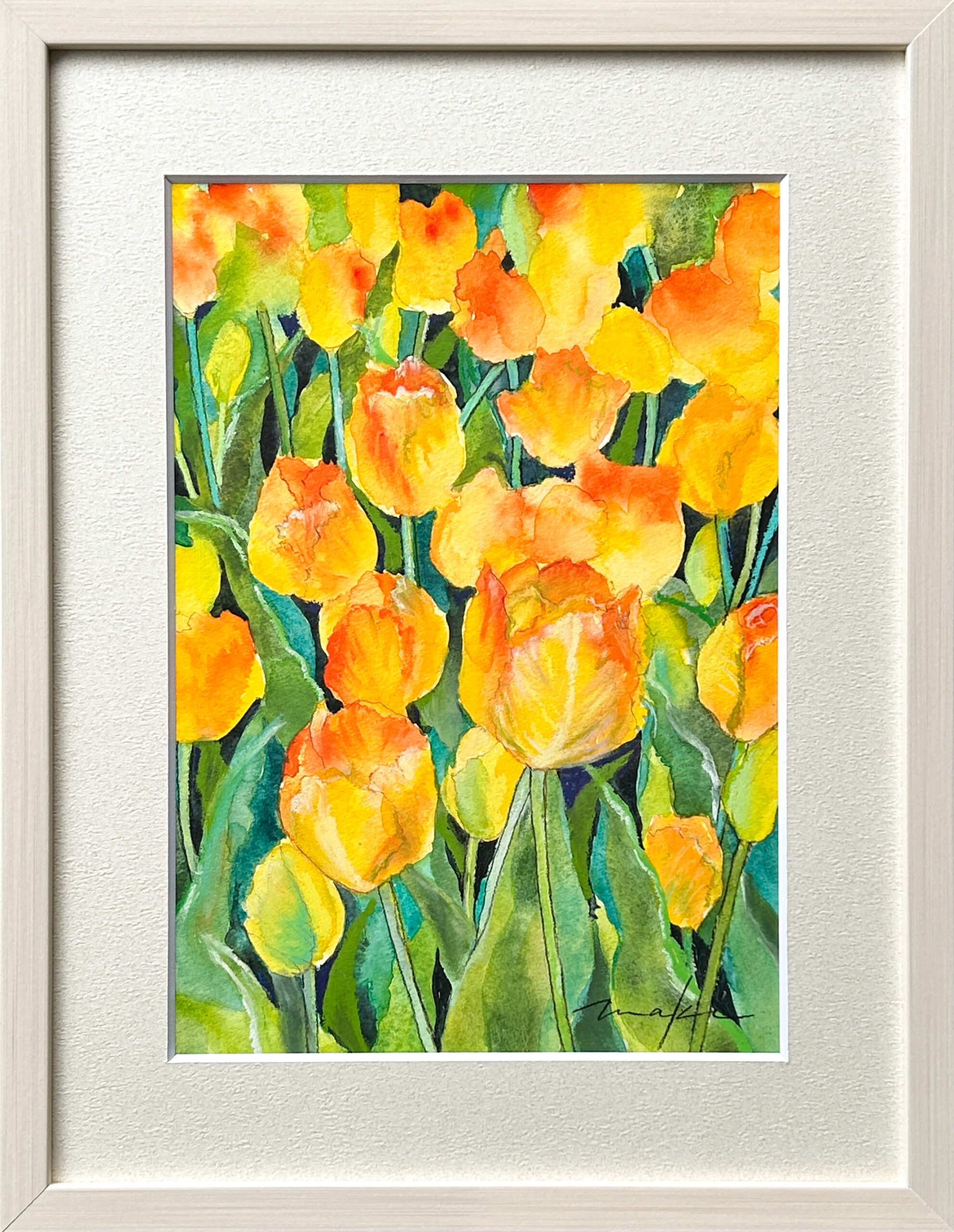 チューリップ畑 | Maki Miyagawa ｜インテリア絵画 アートの専門通販