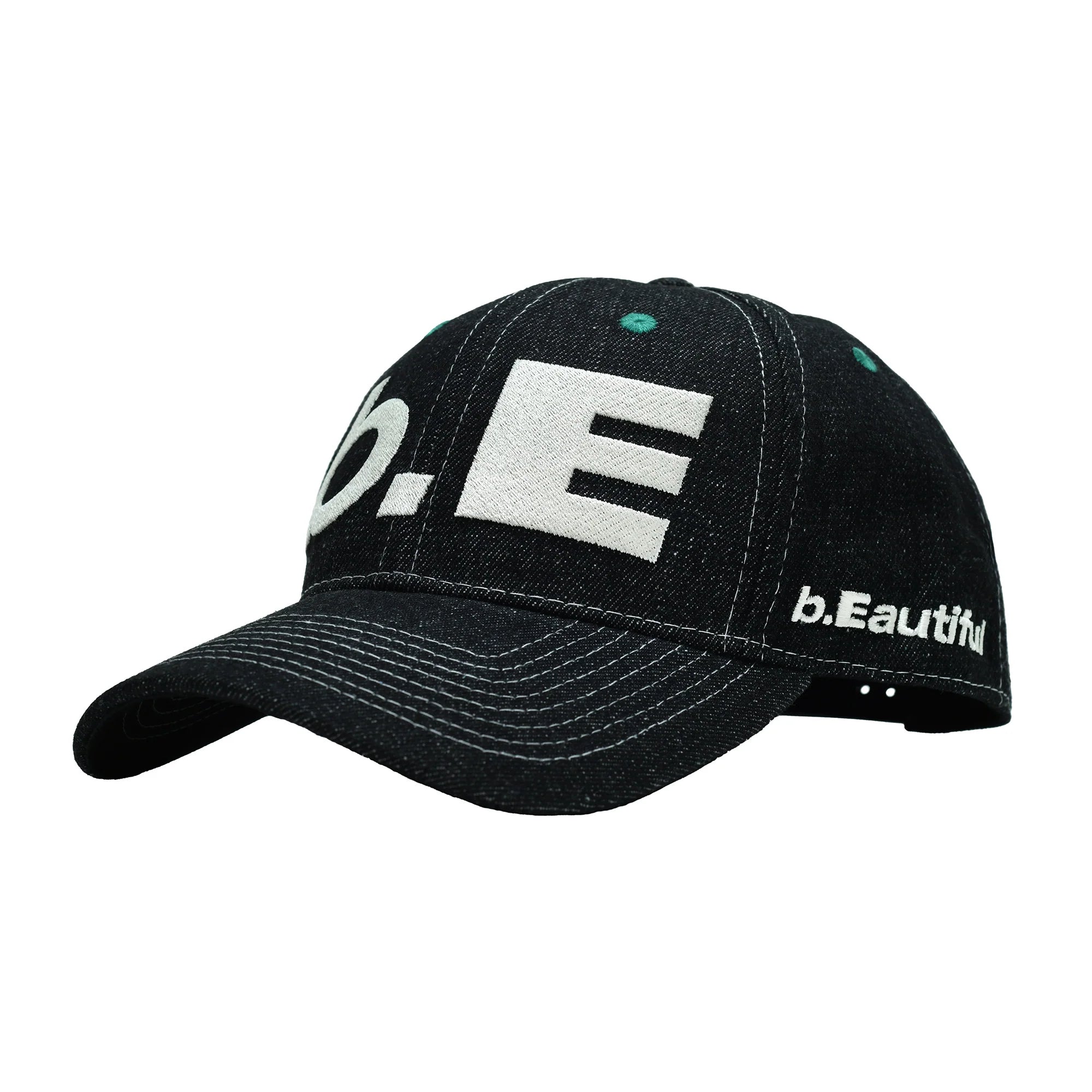 b.E Hat (Blue Plaid / White)