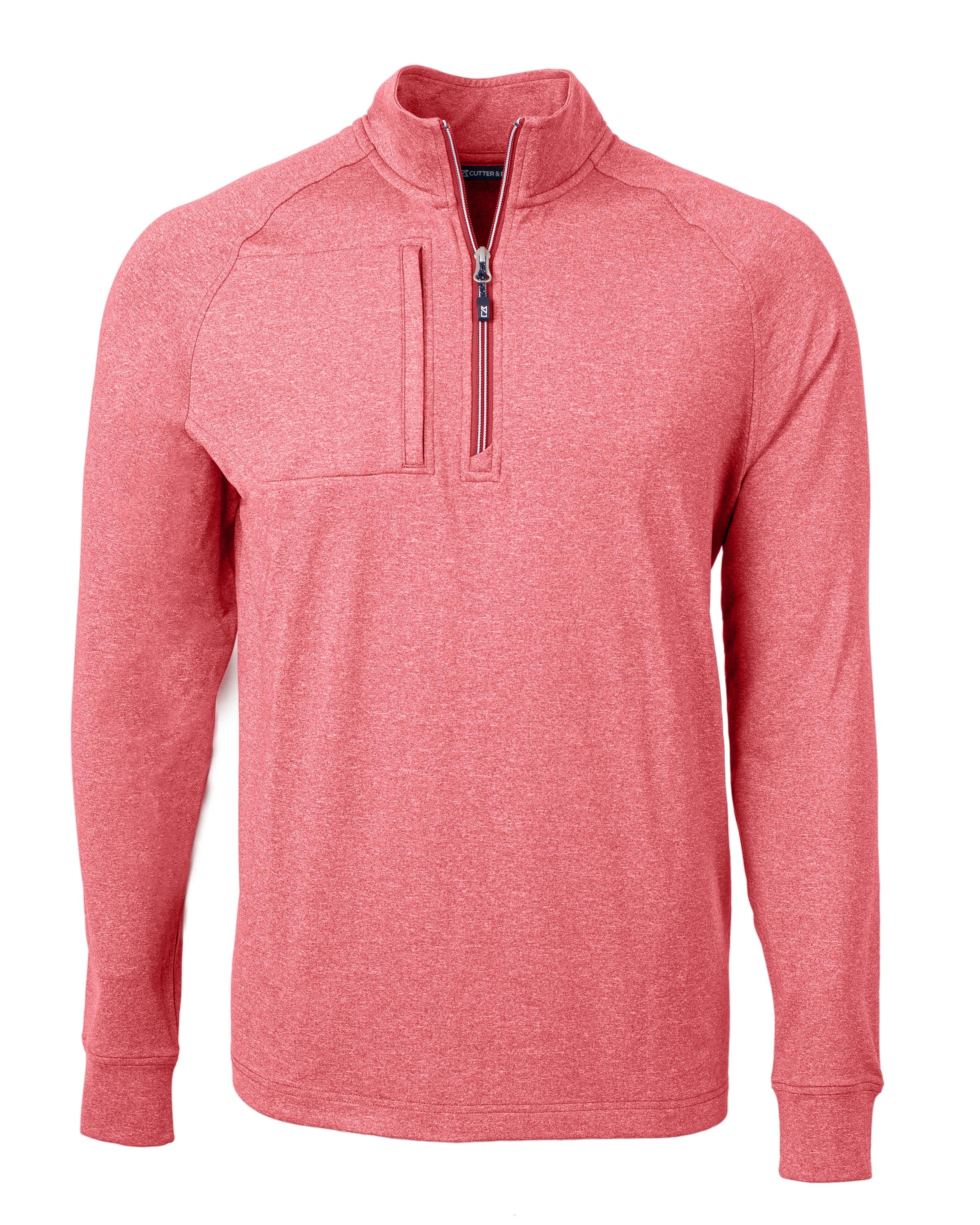 Cutter & Buck Adapt Eco Knit Heather Quarter Zip Pullover | MCK01086
