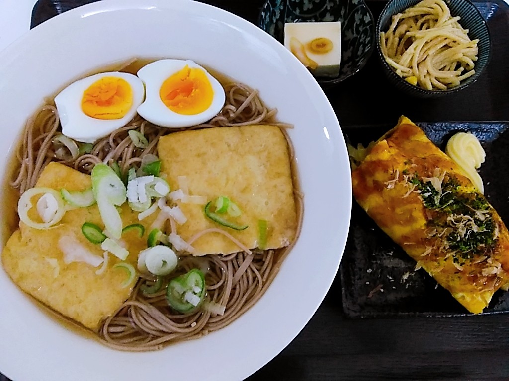 きつねそば定食セット | デイサービス喫茶「松」（練馬）
