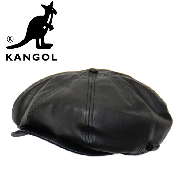 KANGOL (カンゴール) 233069629 FAUX LEATHER CAP フェイクレザー