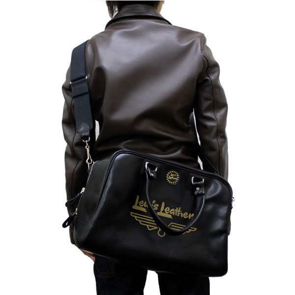 正規取扱店 Lewis Leathers(ルイスレザー) LEATHER BOSTON BAG(レザー
