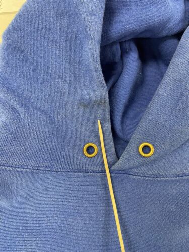 Vintage Champions Reverse Weave Sweatshirt Hoodie Size Medium Blue