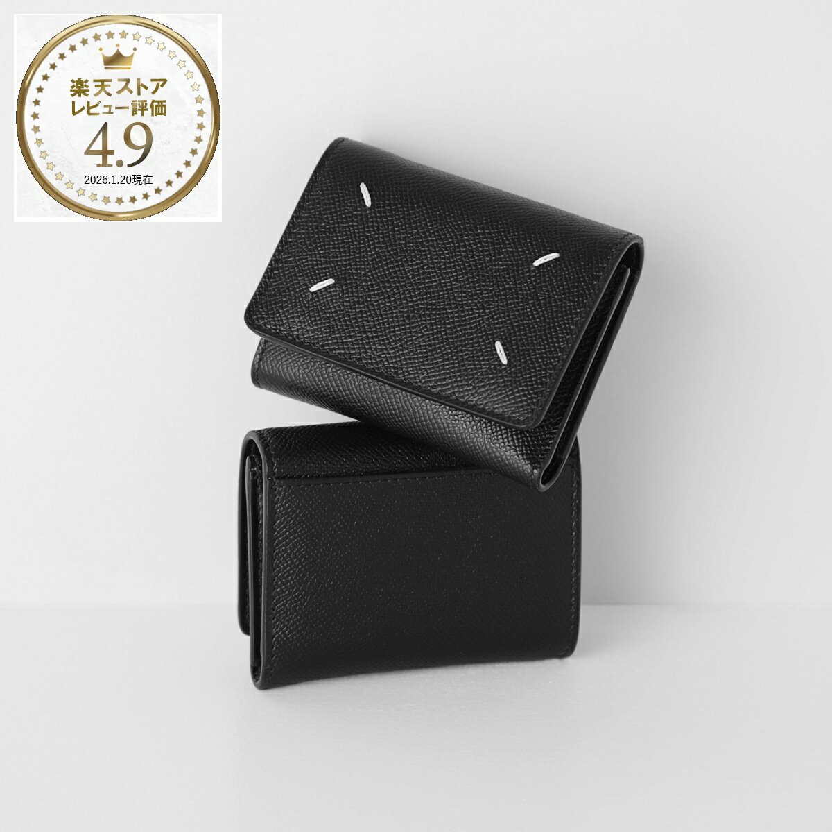 楽天市場】メゾン マルジェラ 財布 三つ折り ミニ財布 レザー