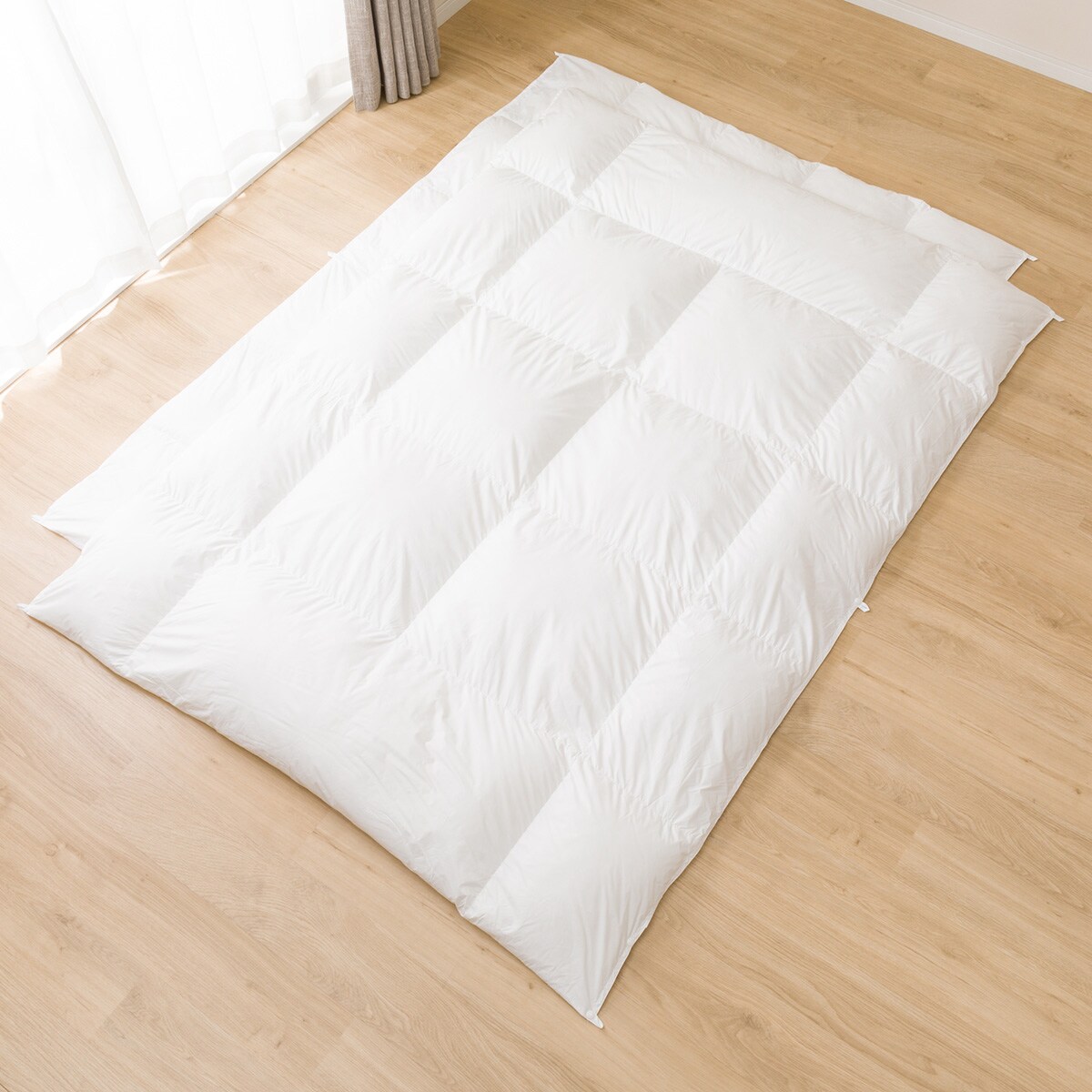 2枚合わせ羽毛布団 セミダブル(ULT-i SD) 羽毛ふとん 掛布団 掛ふとん