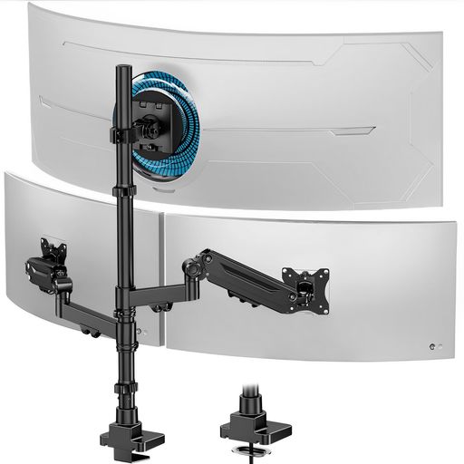 楽天市場】WORLDLIFT トリプル PCモニターアームの通販