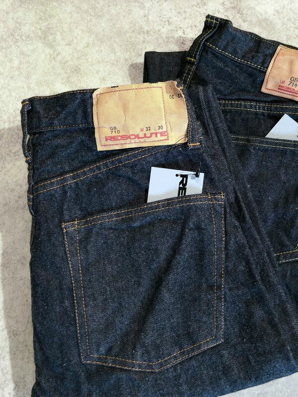 RESOLUTE リゾルト 710 GB710 15周年 モデル ブラックデニム W26～34