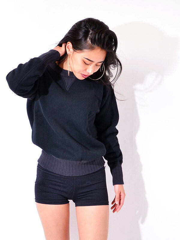 Two Moon トゥームーン スウェット トレーナー ブラック オートミール