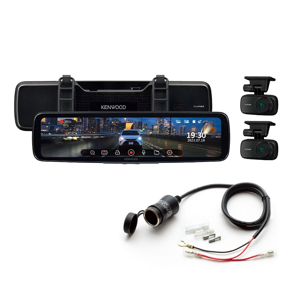 楽天市場】kenwood デジタルルームミラー型ドライブレコーダー drv