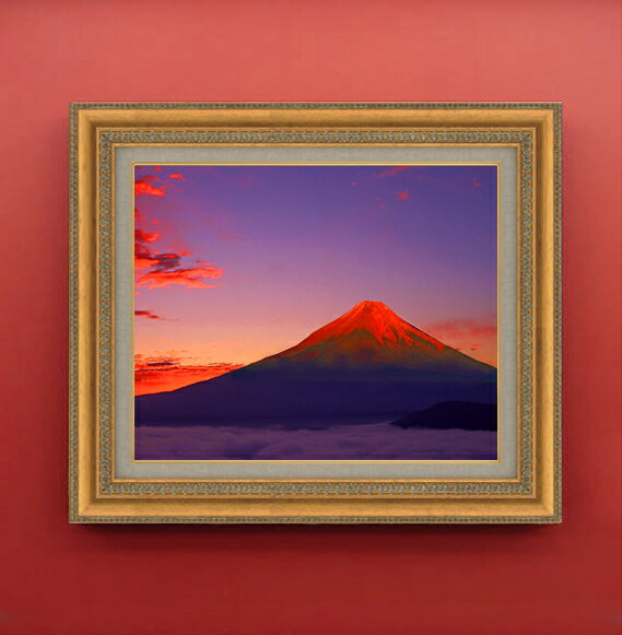 楽天市場】赤富士 絵画 有名の通販