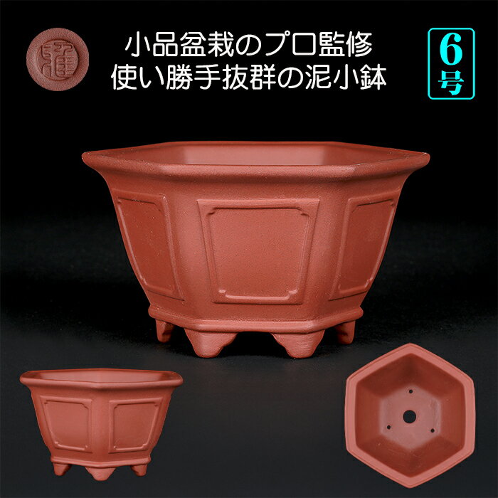 楽天市場】盆栽鉢 六角の通販