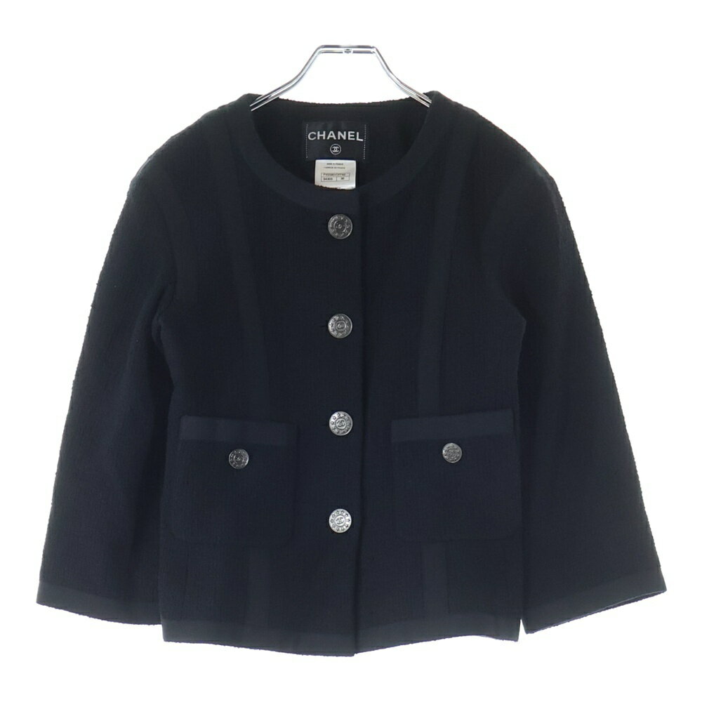 楽天市場】ツイード ジャケット ノーカラー（ブランドシャネル